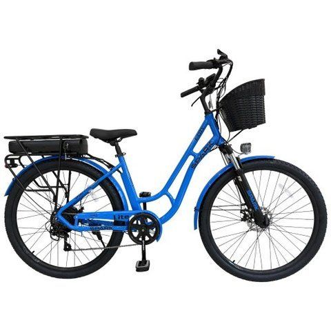 Велосипед з електромотором SPARK E-CITY LITE 18" 48V/500W/12,8Ah синій 218744 фото