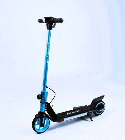 Електросамокат підлітковий Best Scooter JN-42177 двигун 150W, акумулятор літієвий 21.6V 2.5Ah, блакитний, колеса 6,5" 105-021 фото