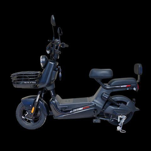 Електроскутер E-Titan Wind 14" 48V20A Чорний 102577 фото