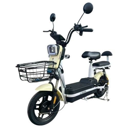 Велосипед з електромотором SPARK BUDDY 14" 48V/500W/12Ah Бежевий 246434 фото