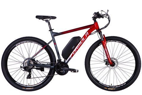 Велосипед з електроприводом 29" AL Formula eF-1 DD CS рама-21" 48B 12.5А*г 500Вт червоно-сріблястий 2026 ELB-FR-29-253 фото