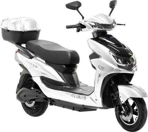 Електроскутер Corso &laquo;ATMOS&raquo; TS-402813, двигун 2000W, акумулятор 72V 35Ah графеновий, білий, колеса 10" + 1 ящик. акум 103-165 фото