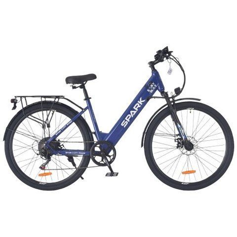 Велосипед з електромотором SPARK E-CITY EASY WAY 18" 48V/500W/12,5Ah синій 239960 фото