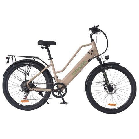 Велосипед з електромотором SPARK E-CITY EASY GO 17" 48V/500W/12,5Ah бежевий 239961 фото