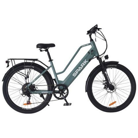 Велосипед з електромотором SPARK E-CITY EASY GO 17" 48V/500W/12,5Ah сіро-оливковий 239962 фото