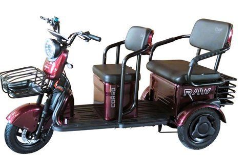 Трицикл Corso &laquo;RAW PRO&raquo; RL-139780, двигун 1200W, акумулятор 72V 24Ah літій-залізно-фосфатний, червоний + 1 ящик. акум, колеса 10" 148-352 фото