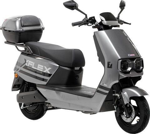Електроскутер Corso &laquo;FLEX&raquo; FL-548209 двигун 1500W, акумулятор графеновий 72V 35Ah, сірий, колеса 10" + 1 ящик. акум 103-259 фото