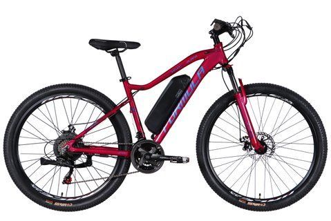 Велосипед з електроприводом 27.5" AL Formula eALPINA DD FR рама-17" 36B 12.5А*г 500Вт рожево-синій 2026 ELB-FR-27.5-046 фото