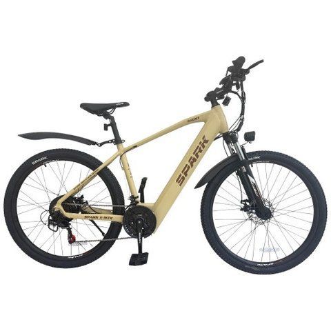 Велосипед з електромотором SPARK E-MTB GHOST 15" 48V/500W/12,8Ah бежевий (м) 239950 фото